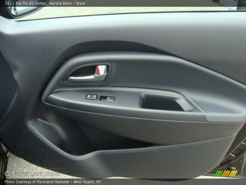Aurora Black / Black 2013 Kia Rio EX Sedan