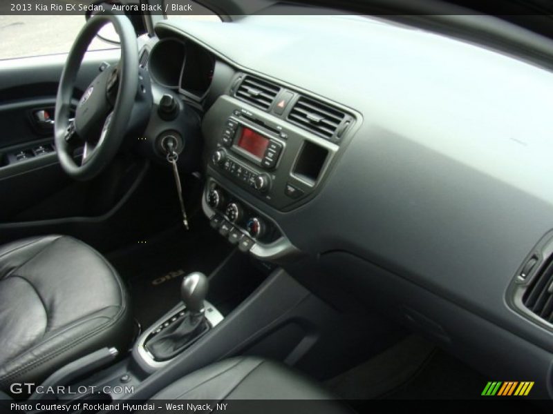 Aurora Black / Black 2013 Kia Rio EX Sedan