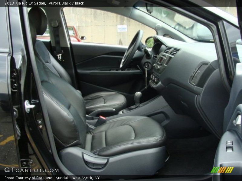 Aurora Black / Black 2013 Kia Rio EX Sedan