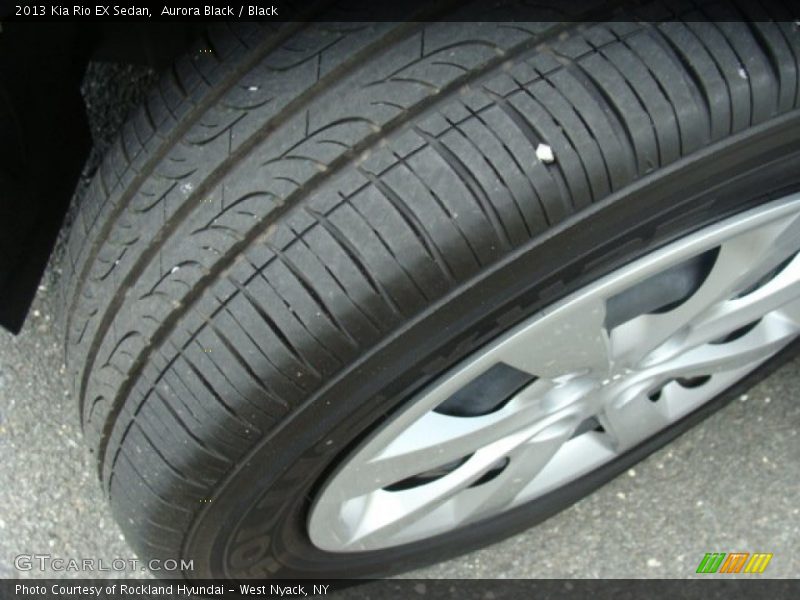 Aurora Black / Black 2013 Kia Rio EX Sedan