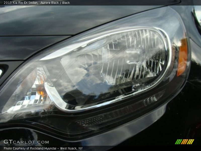 Aurora Black / Black 2013 Kia Rio EX Sedan