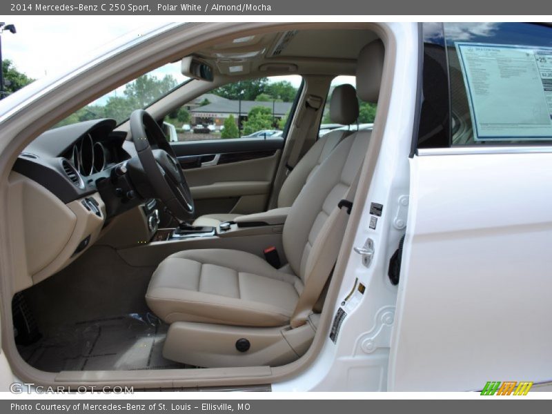 Polar White / Almond/Mocha 2014 Mercedes-Benz C 250 Sport