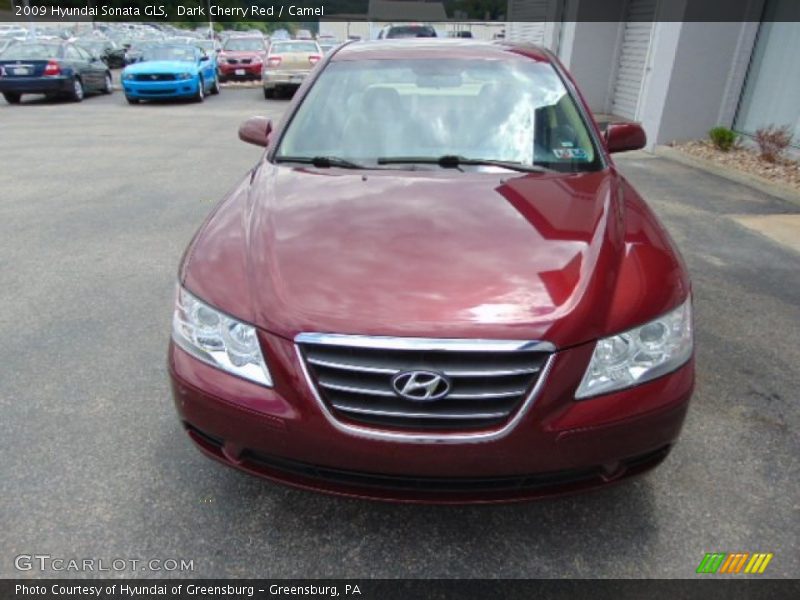 Dark Cherry Red / Camel 2009 Hyundai Sonata GLS