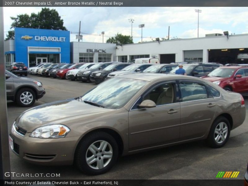 Amber Bronze Metallic / Neutral Beige 2007 Chevrolet Impala LS