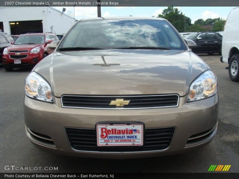 Amber Bronze Metallic / Neutral Beige 2007 Chevrolet Impala LS