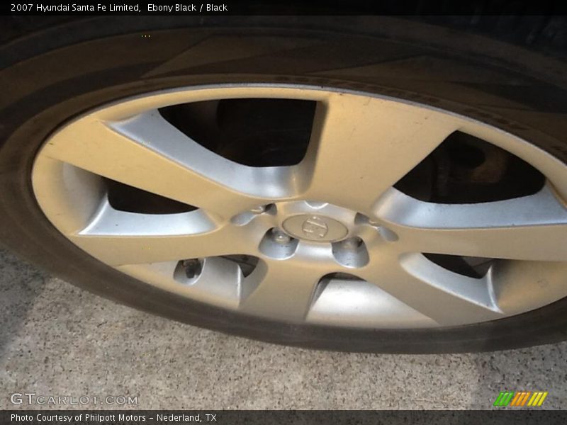 Ebony Black / Black 2007 Hyundai Santa Fe Limited