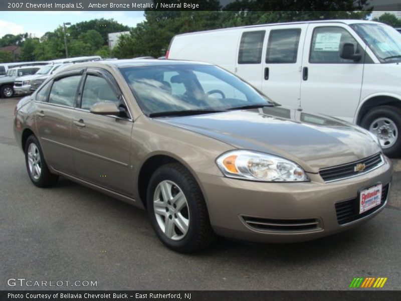 Amber Bronze Metallic / Neutral Beige 2007 Chevrolet Impala LS