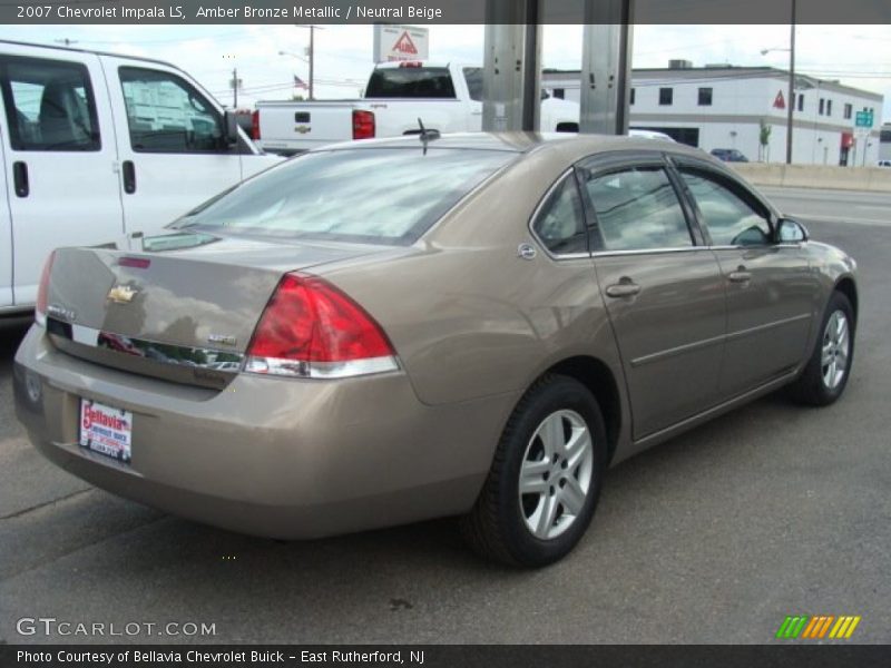 Amber Bronze Metallic / Neutral Beige 2007 Chevrolet Impala LS