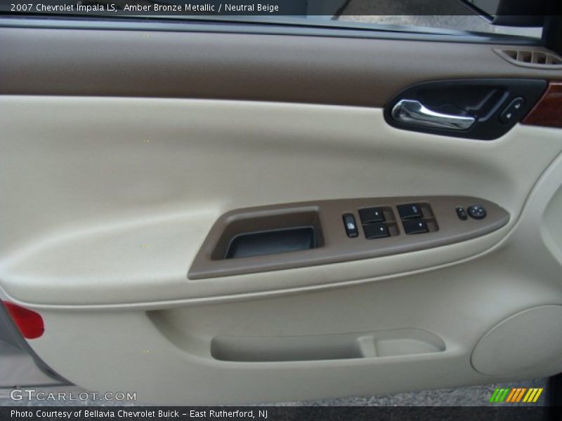 Amber Bronze Metallic / Neutral Beige 2007 Chevrolet Impala LS