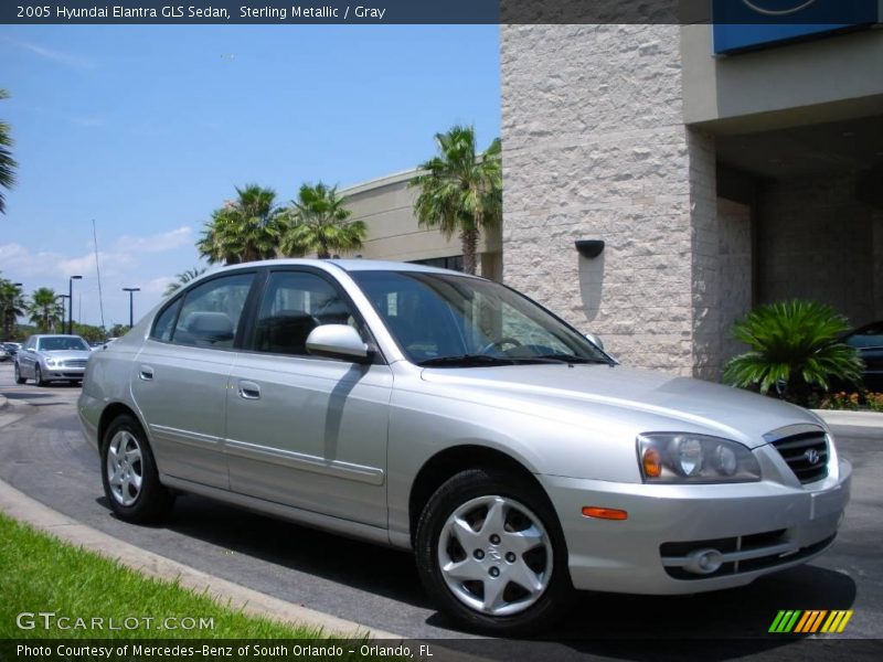 Sterling Metallic / Gray 2005 Hyundai Elantra GLS Sedan
