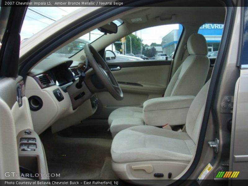Amber Bronze Metallic / Neutral Beige 2007 Chevrolet Impala LS