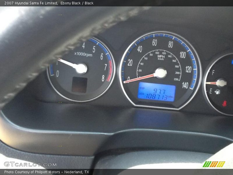 Ebony Black / Black 2007 Hyundai Santa Fe Limited