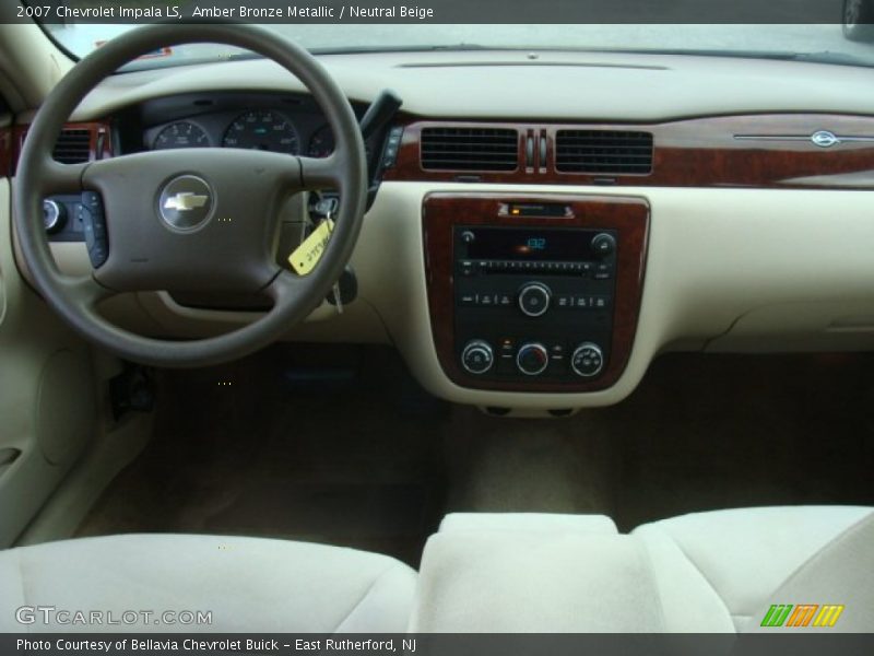 Amber Bronze Metallic / Neutral Beige 2007 Chevrolet Impala LS