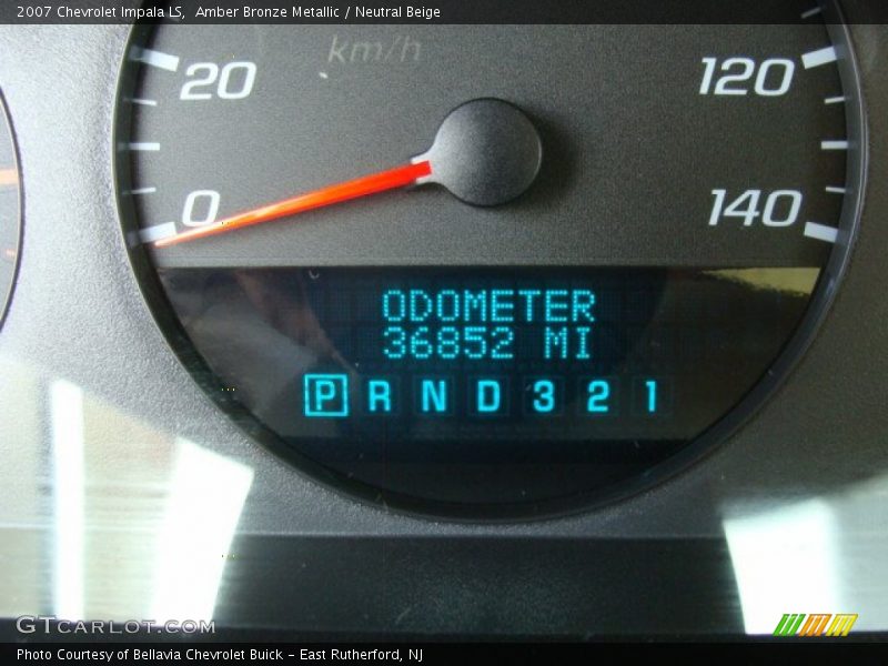 Amber Bronze Metallic / Neutral Beige 2007 Chevrolet Impala LS