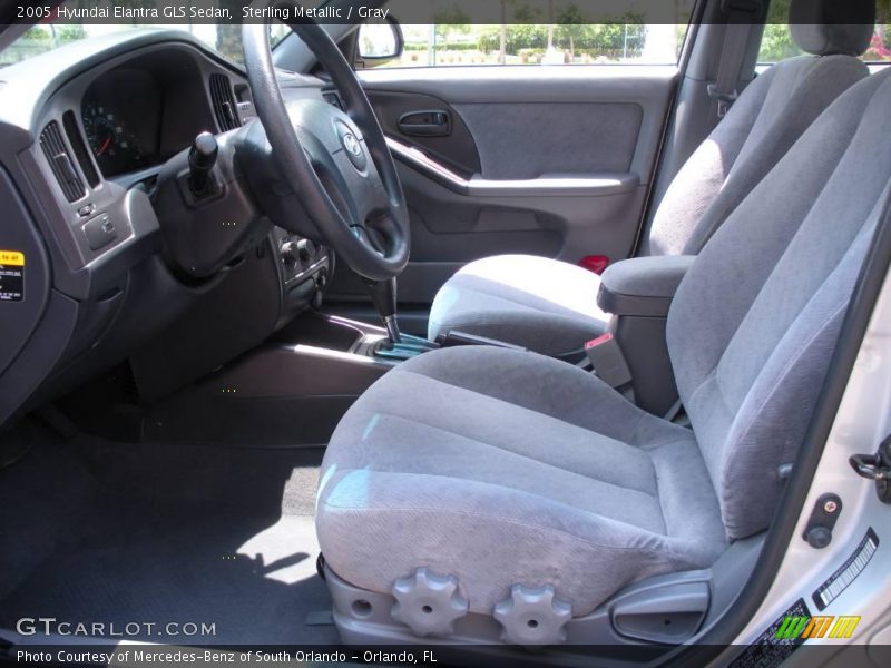 Sterling Metallic / Gray 2005 Hyundai Elantra GLS Sedan