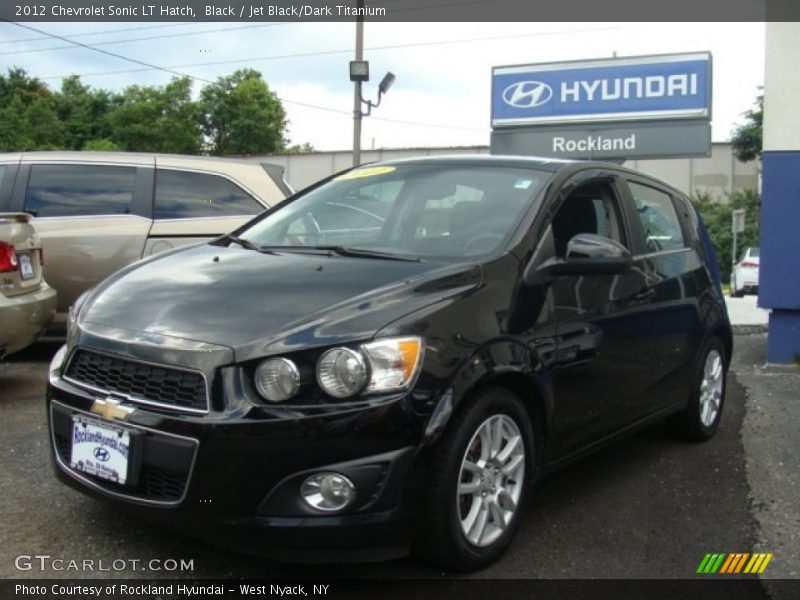 Black / Jet Black/Dark Titanium 2012 Chevrolet Sonic LT Hatch