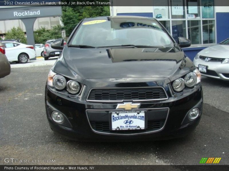 Black / Jet Black/Dark Titanium 2012 Chevrolet Sonic LT Hatch