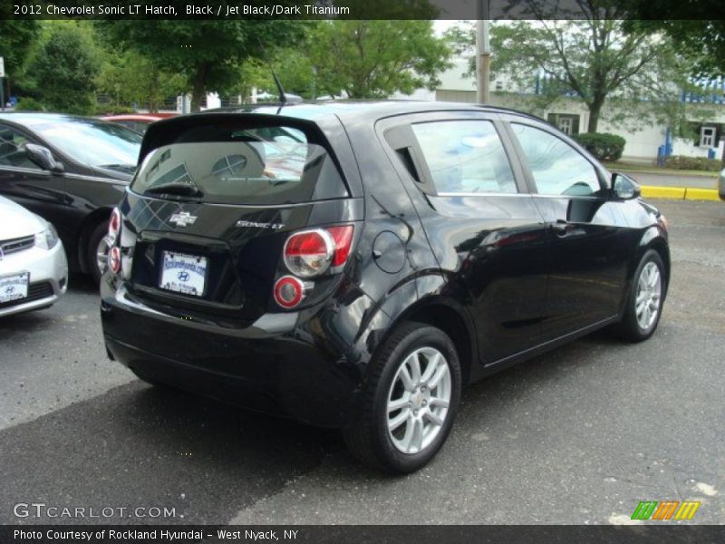 Black / Jet Black/Dark Titanium 2012 Chevrolet Sonic LT Hatch