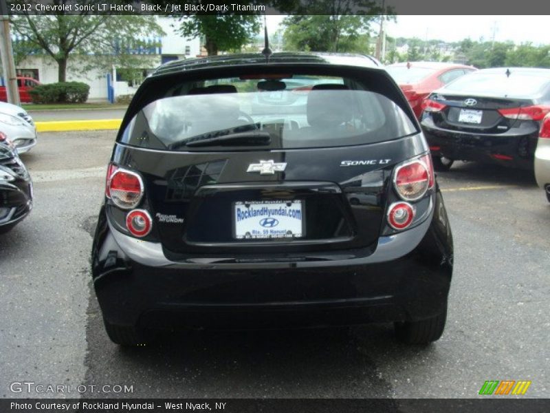 Black / Jet Black/Dark Titanium 2012 Chevrolet Sonic LT Hatch