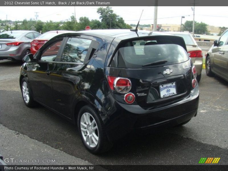 Black / Jet Black/Dark Titanium 2012 Chevrolet Sonic LT Hatch