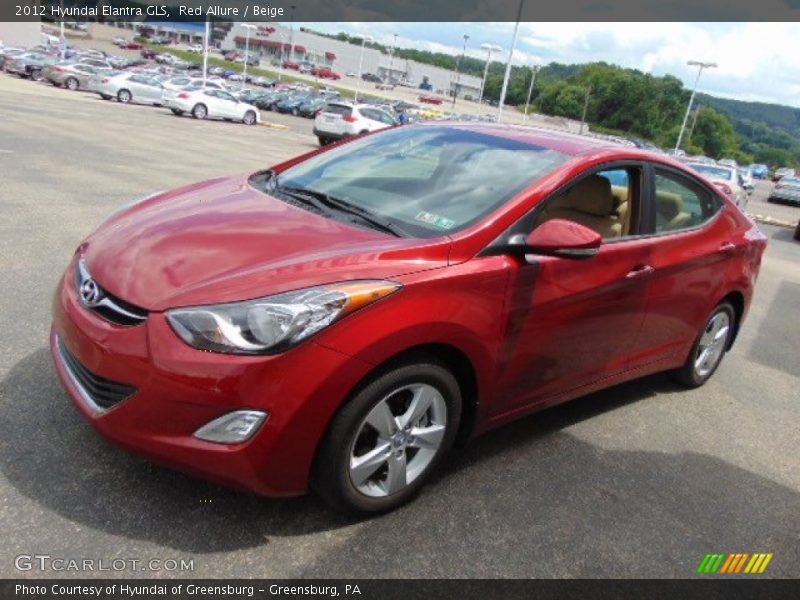 Red Allure / Beige 2012 Hyundai Elantra GLS