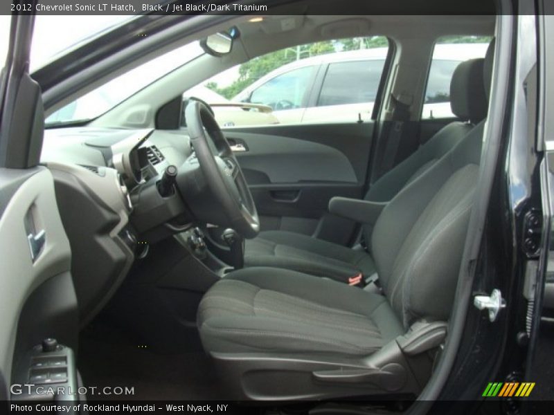 Black / Jet Black/Dark Titanium 2012 Chevrolet Sonic LT Hatch