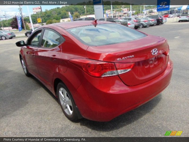 Red Allure / Beige 2012 Hyundai Elantra GLS