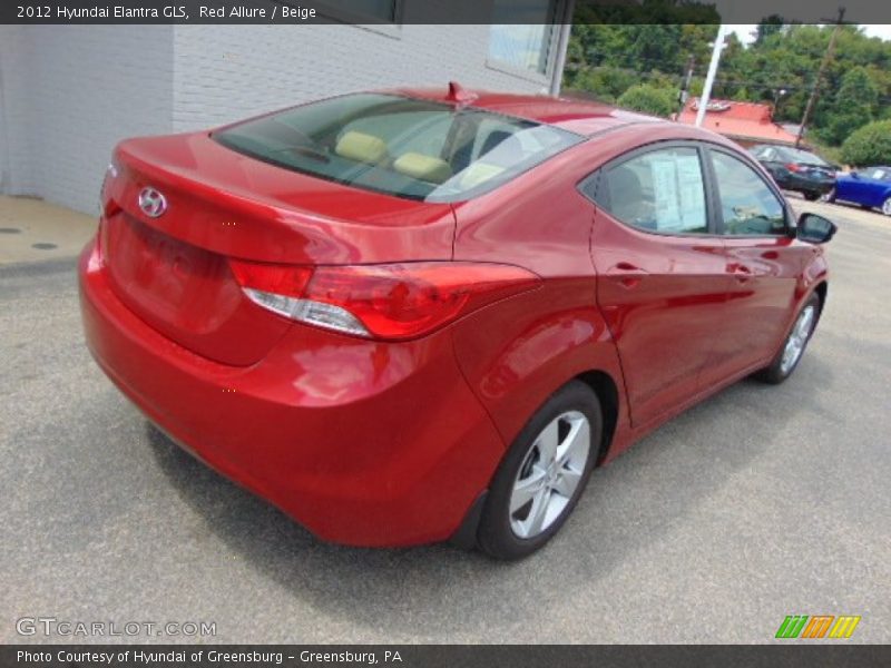 Red Allure / Beige 2012 Hyundai Elantra GLS