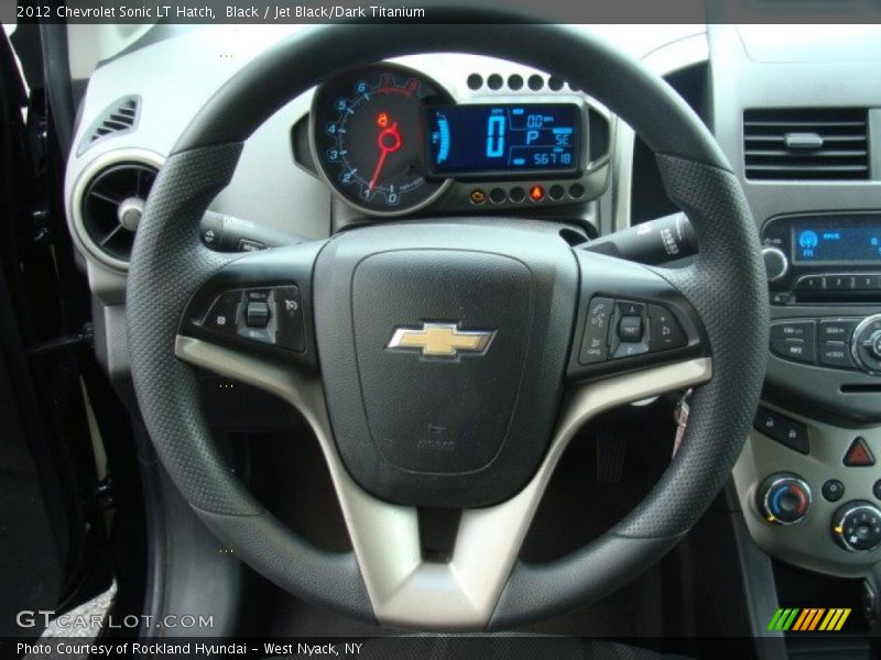 Black / Jet Black/Dark Titanium 2012 Chevrolet Sonic LT Hatch