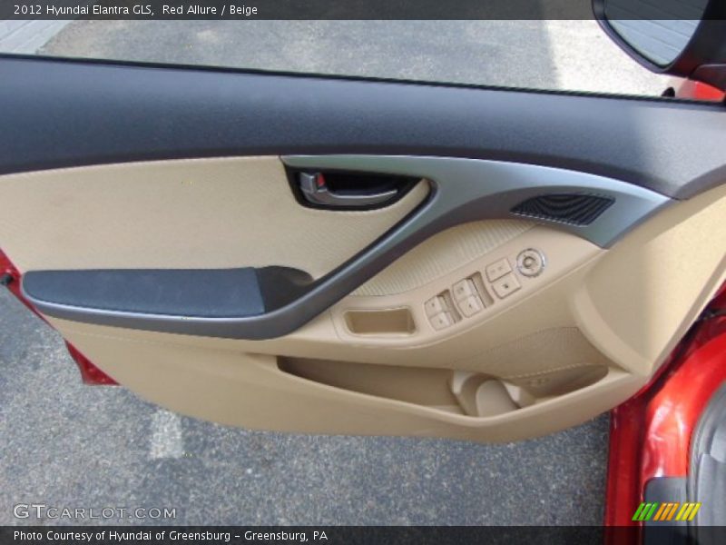 Red Allure / Beige 2012 Hyundai Elantra GLS