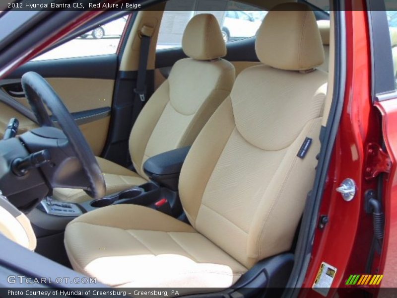 Red Allure / Beige 2012 Hyundai Elantra GLS