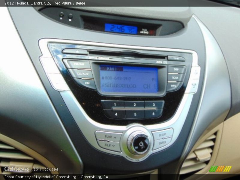 Red Allure / Beige 2012 Hyundai Elantra GLS