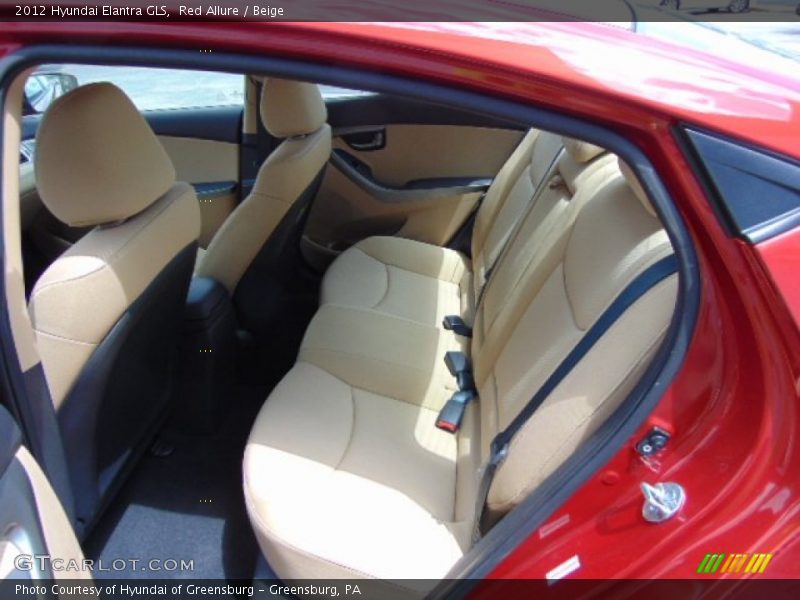 Red Allure / Beige 2012 Hyundai Elantra GLS