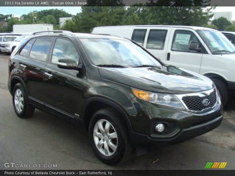 Tuscan Olive / Beige 2011 Kia Sorento LX AWD