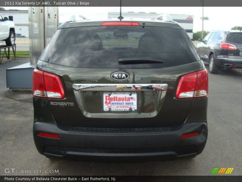 Tuscan Olive / Beige 2011 Kia Sorento LX AWD