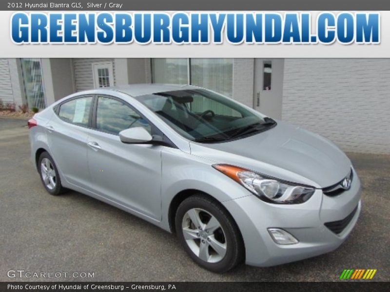Silver / Gray 2012 Hyundai Elantra GLS