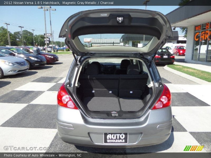 Magnetic Gray Metallic / Charcoal 2012 Nissan Versa 1.8 S Hatchback