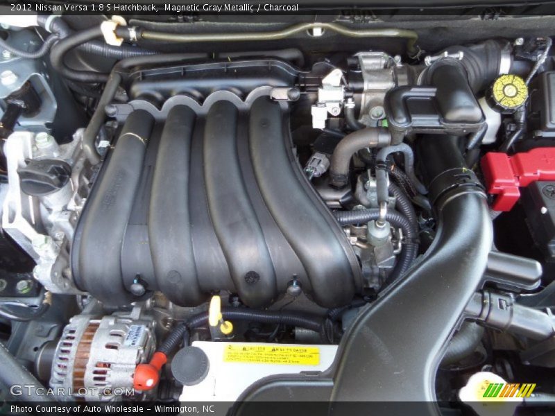 Magnetic Gray Metallic / Charcoal 2012 Nissan Versa 1.8 S Hatchback