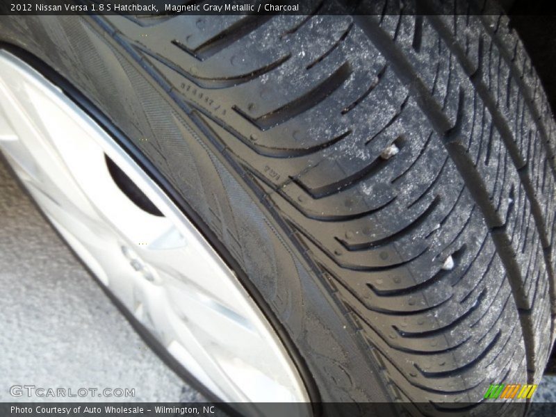 Magnetic Gray Metallic / Charcoal 2012 Nissan Versa 1.8 S Hatchback