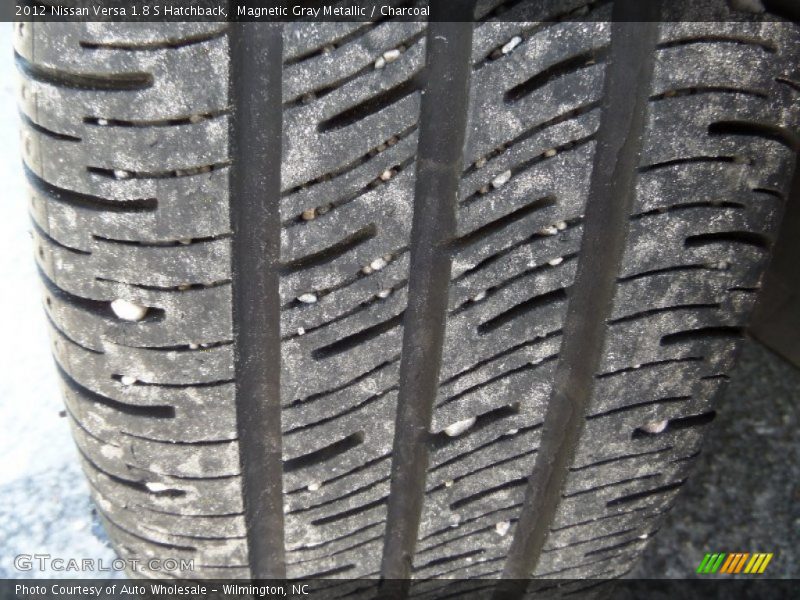 Magnetic Gray Metallic / Charcoal 2012 Nissan Versa 1.8 S Hatchback