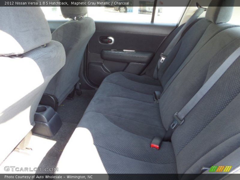 Magnetic Gray Metallic / Charcoal 2012 Nissan Versa 1.8 S Hatchback