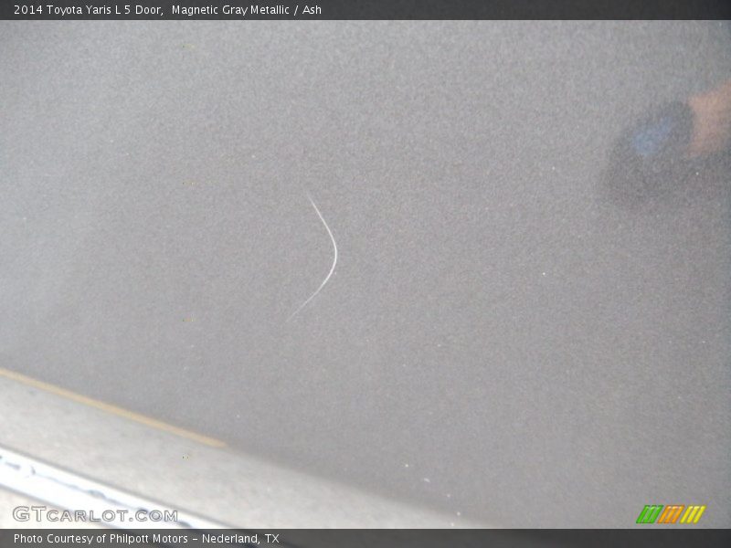 Magnetic Gray Metallic / Ash 2014 Toyota Yaris L 5 Door