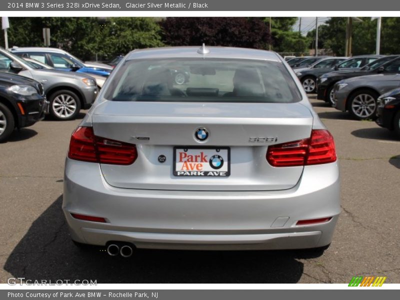 Glacier Silver Metallic / Black 2014 BMW 3 Series 328i xDrive Sedan