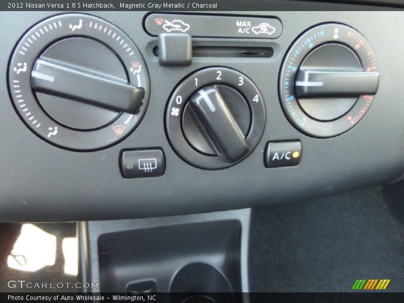 Magnetic Gray Metallic / Charcoal 2012 Nissan Versa 1.8 S Hatchback