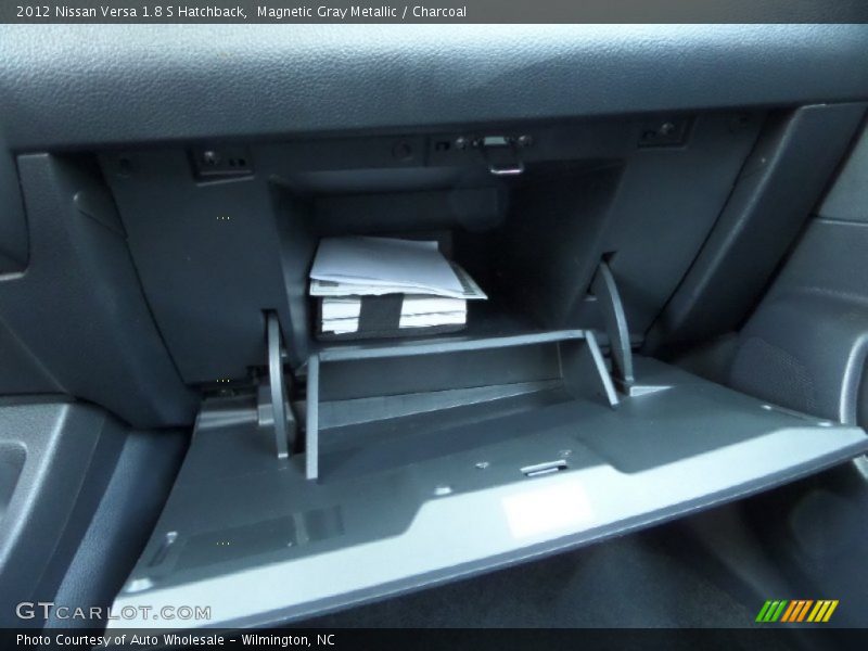 Magnetic Gray Metallic / Charcoal 2012 Nissan Versa 1.8 S Hatchback