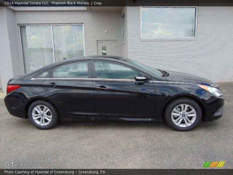 Phantom Black Metallic / Gray 2014 Hyundai Sonata GLS