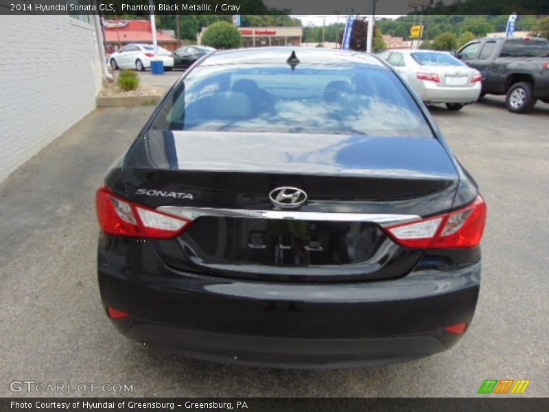 Phantom Black Metallic / Gray 2014 Hyundai Sonata GLS
