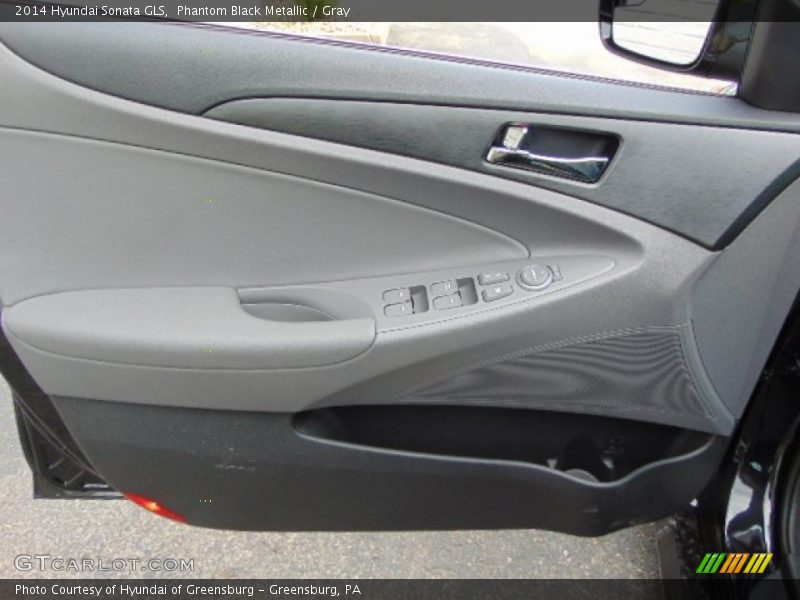 Phantom Black Metallic / Gray 2014 Hyundai Sonata GLS