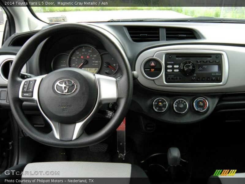 Magnetic Gray Metallic / Ash 2014 Toyota Yaris L 5 Door