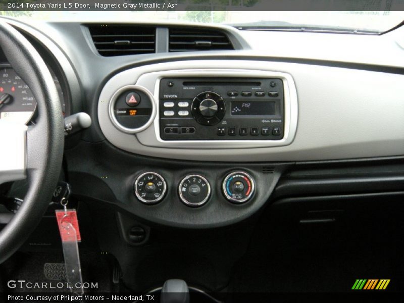 Magnetic Gray Metallic / Ash 2014 Toyota Yaris L 5 Door